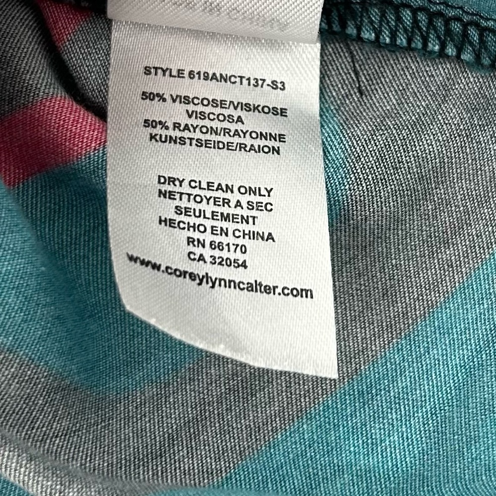 Corey Lynn Calter Geometric Blouse Large - Picture 5 of 5